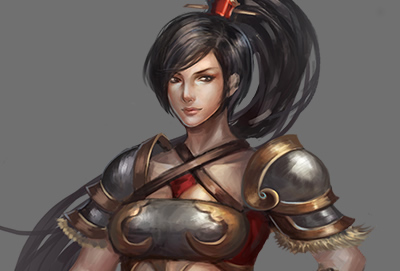 战士模型-女
