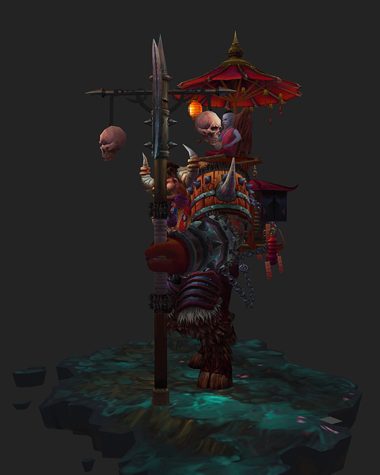 游戏人物原画——灯笼魔王西南面