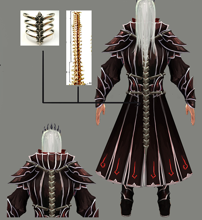 男法师背面